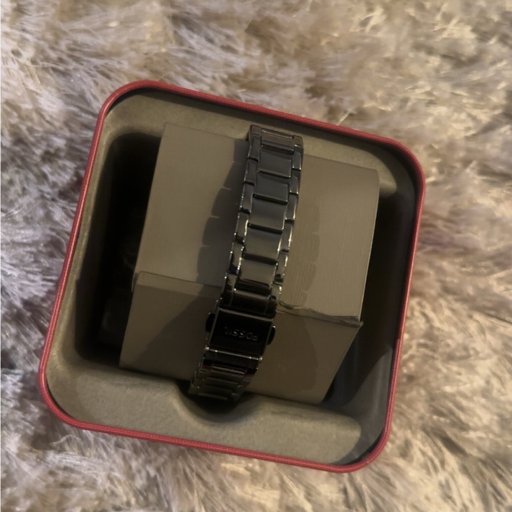 Fossil Dark Gray Stainless Steel Bracelet